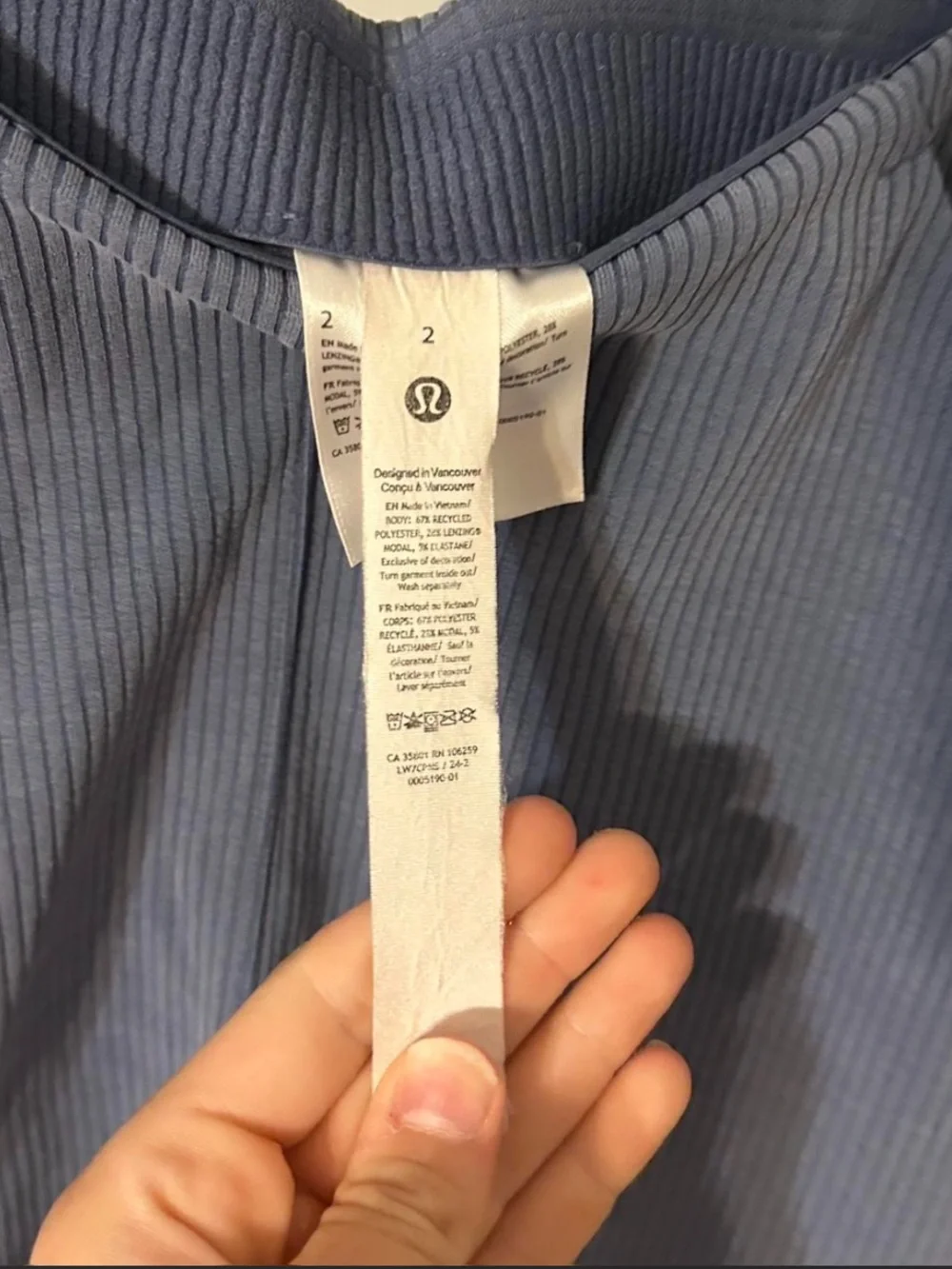 Blue Lululemon shorts size 2